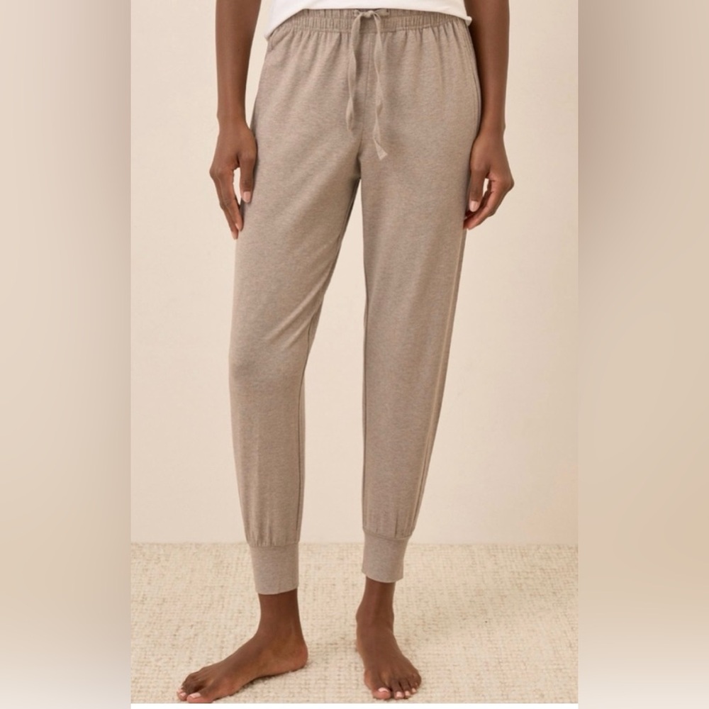 Pact Oat Heather Organic Cotton Jogger, XS